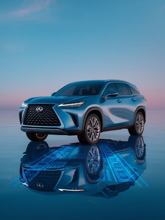 Ai Blue-Lexus-showing-ADAS-underneath-in-water-Utah-St.-Diagnostics-Springfield